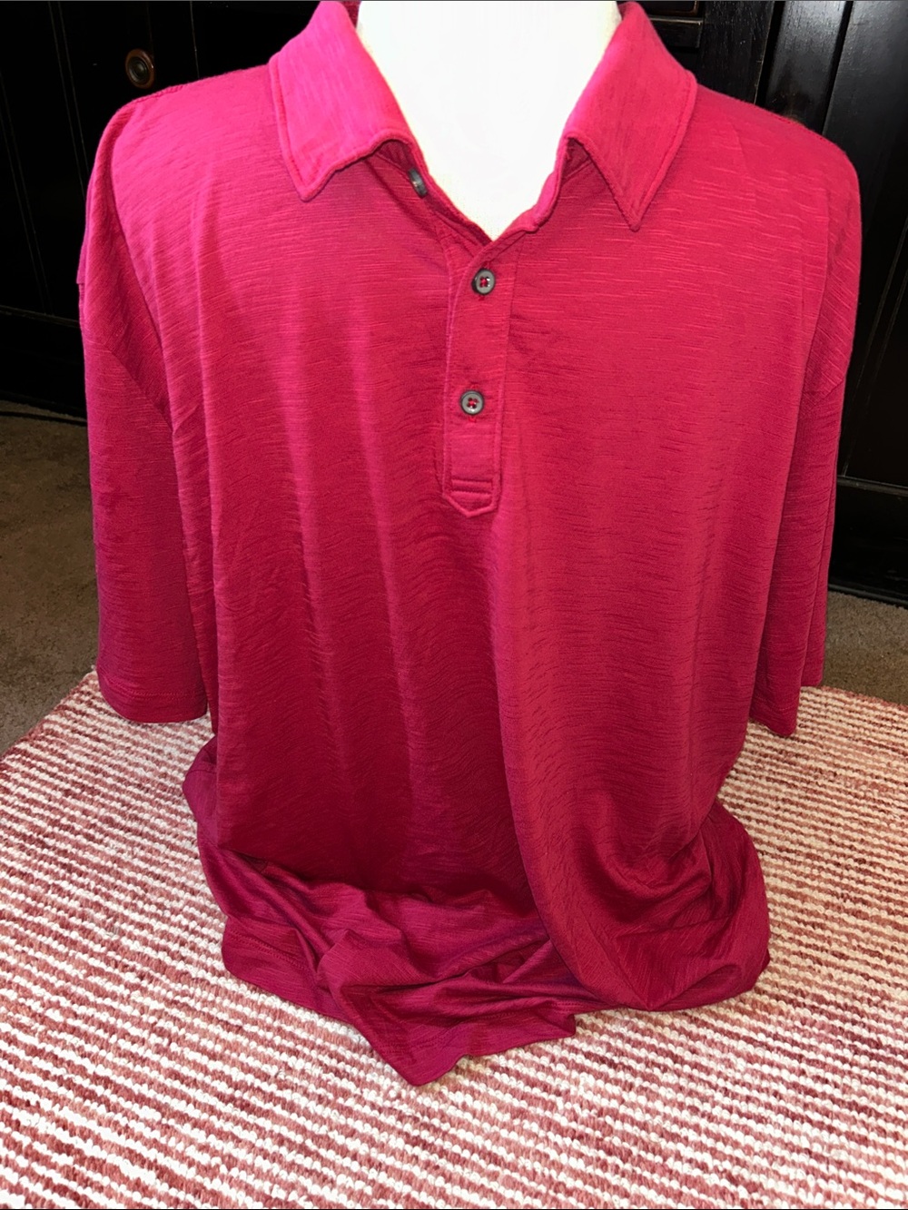 Tommy Bahama Men's Deep Fuchsia Polo